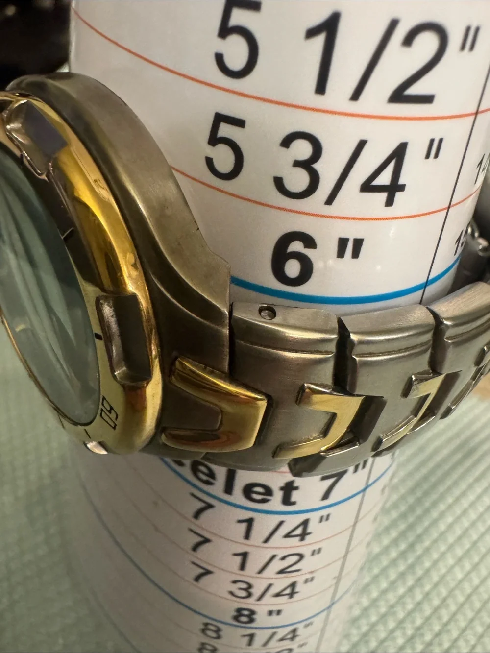 Armitron Two-Tone Gold & Silver Men's Watch with Blue Dial